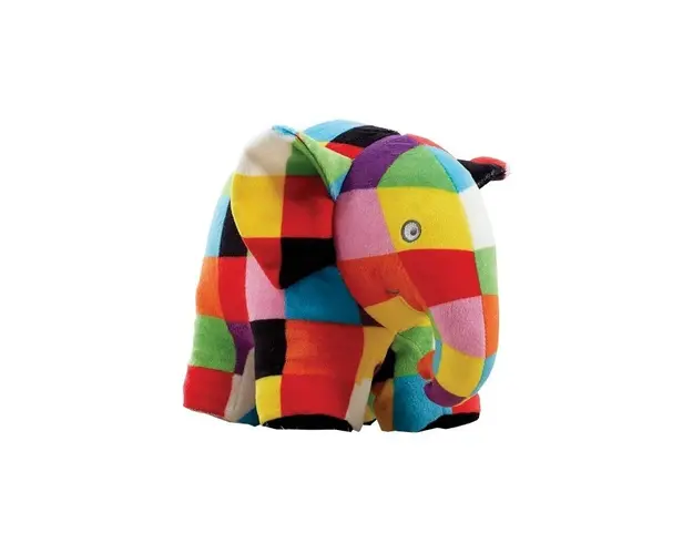 Rainbow designs - Jucarie din plus elefantul Elmer, 17 cm