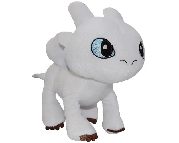 Jucarie din plus Light Fury soft, Dragons, 30 cm