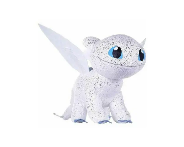 Play by play - Jucarie din plus Light Fury Sparkle, Dragons, 40 cm