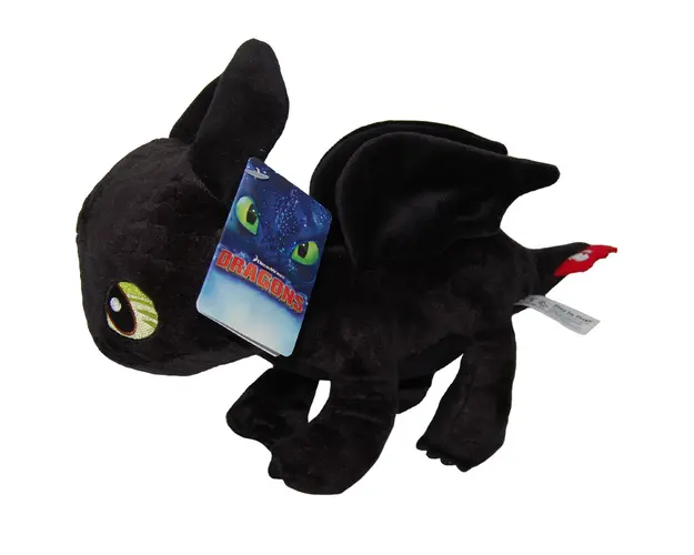 Jucarie din plus Toothless soft, Dragons, 30 cm