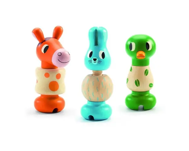 Djeco - Jucarie motorica Animale cu surub Rondanimo