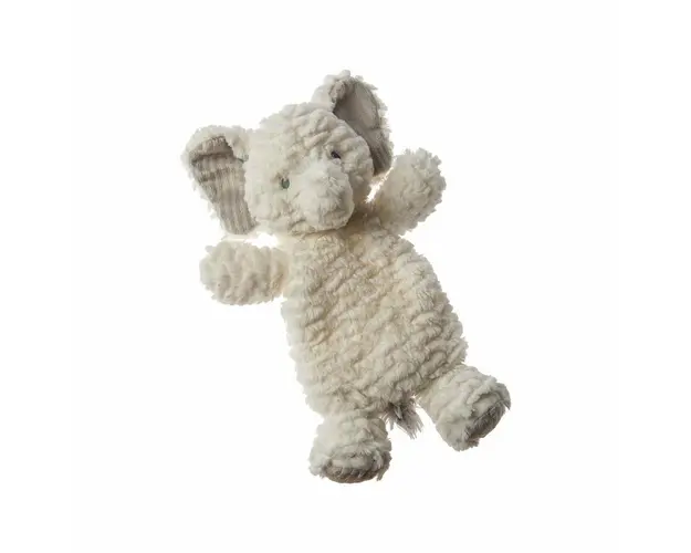Jucarie plus doudou, Elefant african, alb, 33 cm, +0 luni, Mary Meyer