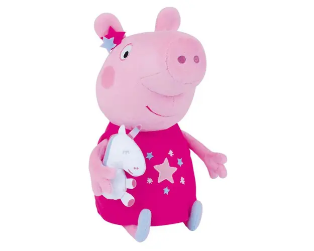 Jucarie Plus Jemini 30cm Peppa Pig Cu Mascota Unicorn