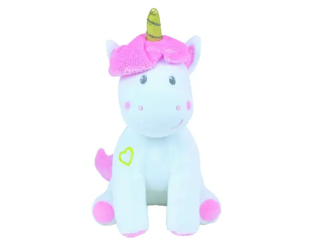 Jucarie Plus Muzicala Jemini Cu Lumini 24cm Unicorn