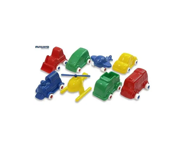 Miniland - Jucarii Minimobil 8 vehicule