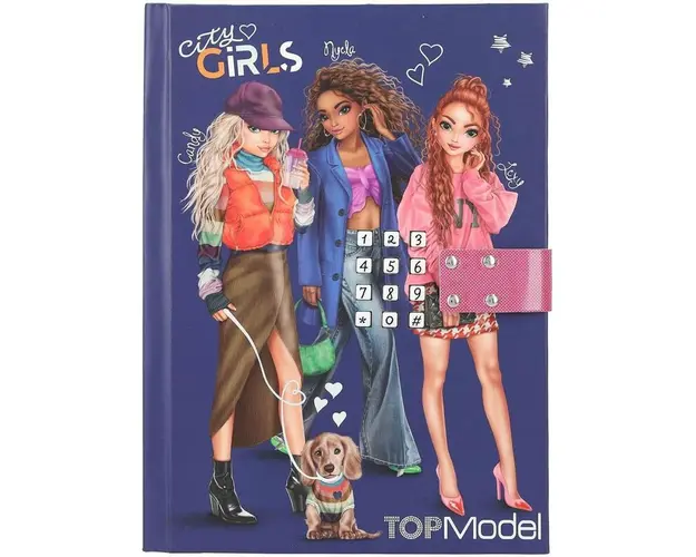 Jurnal cu cod si muzica TOPModel City Girls Depesche PT12711