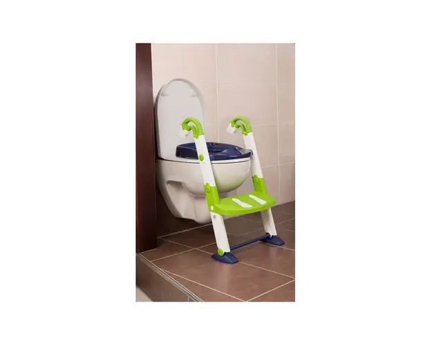 Scara cu reductor WC si olita White Perl blue Kidskit Rotho-babydesign