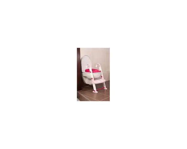 Scara cu reductor WC si olita White Tender rose Kidskit Rotho-babydesign