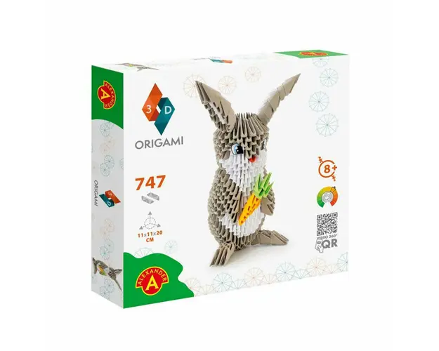 Kit Origami 3D Iepuras +8 ani, Alexander Games