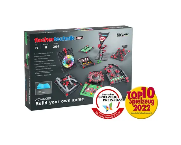 Kit STEM Construieste si joaca 8 jocuri, Fischertechnik