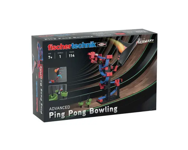 Kit STEM Construieste si joaca Ping pong bowling, Fischertechnik