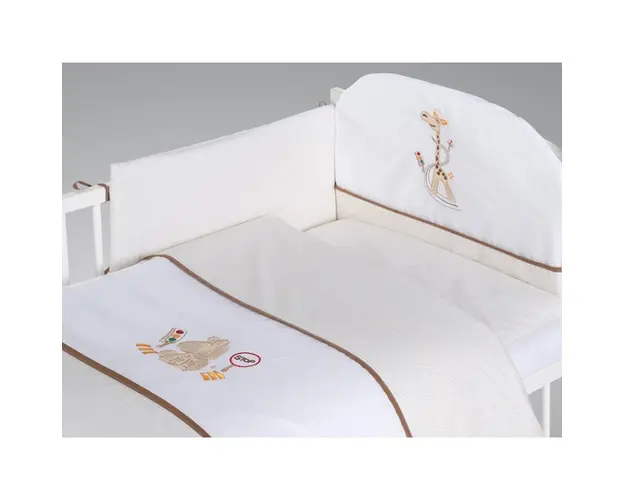 Klups - Lenjerie patut copii Safari giraffe 3 piese