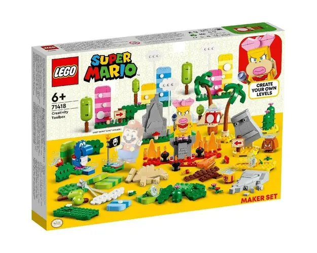 LEGO SUPER MARIO SET DE CREATOR CUTIA DE UNELTE PENTRU CREATIVITATE 71418