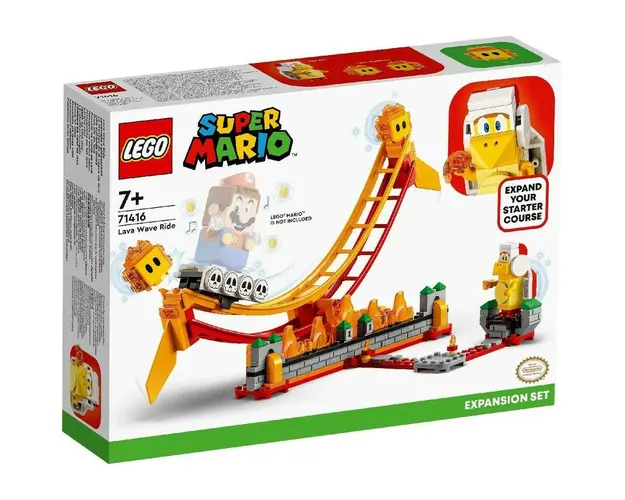 LEGO SUPER MARIO SET DE EXTINDERE PLIMBARE PE VALUL DE LAVA 71416