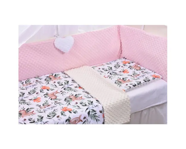 Lenjerie 2 piese model caprioare si plus crem