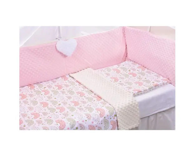 Lenjerie 2 piese model curcubee florale si plus crem