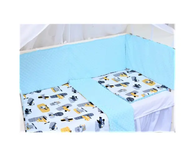 Lenjerie 2 piese model elicoptere si plus bleu