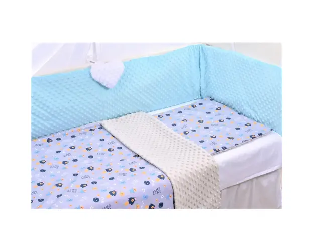 Lenjerie 3 piese patut 140x70 cm model astronauti si plus gri