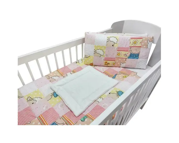 Lenjerie MyKids Mini Patratel Multicolor Girl 4 Piese 120x60