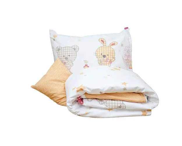 KidsDecor - Lenjerie 3 piese Sweet Dreams 60x40 cm din Bumbac, 140x100 cm