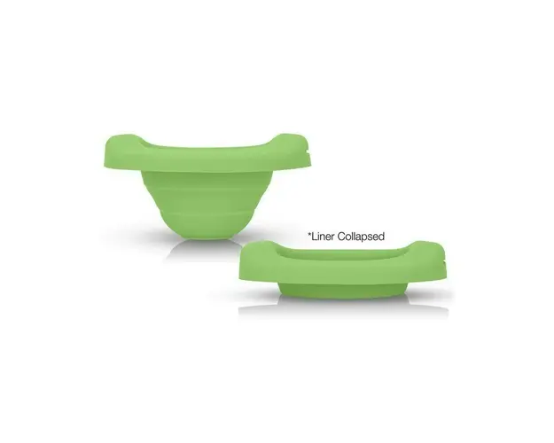 Potette Plus - Liner reutilizabil de silicon pentru olita portabila 2 in 1, Verde