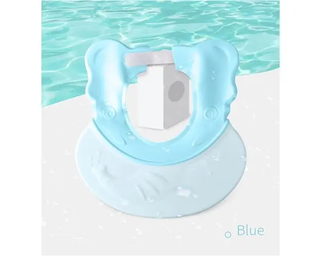 Protectie baita pentru ochi si urechi Little Mom Elephant Blue