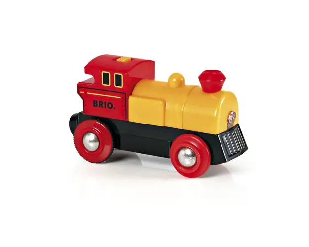 Brio - Locomotiva Mica Rosie Cu Baterii