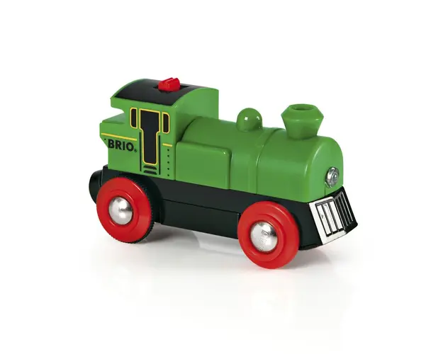 Brio - Locomotiva Mica Verde Cu Baterii