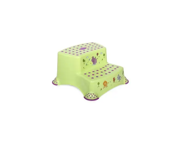 Lorelli - Inaltator dublu pentru baie, antiderapant, Hippo, Green