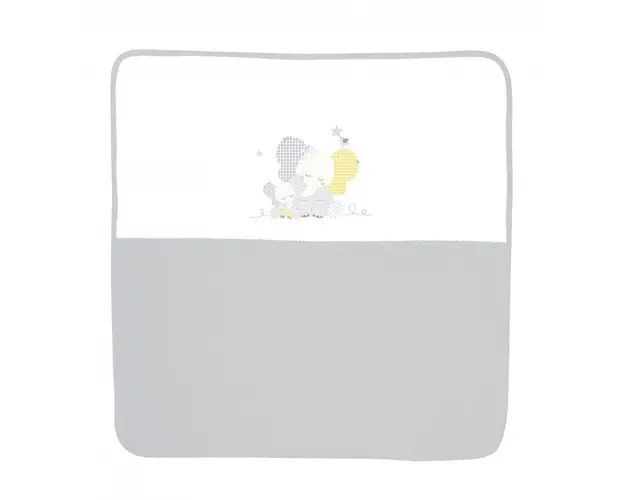 Lorelli - Paturica bumbac bebe, 90 x 90 cm, Za Za Grey
