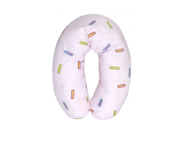 Lorelli - Perna multifunctionala, bumbac ranforce, 190 cm, Traveling Pink