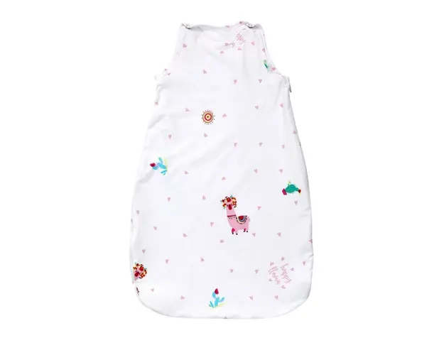 Lorelli - Sac de dormit de iarna, 80 cm, bumbac ranforce, Happy Lama Pink