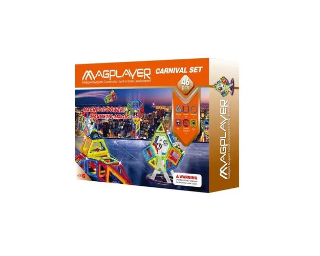 Joc de constructie magnetic - 46 piese