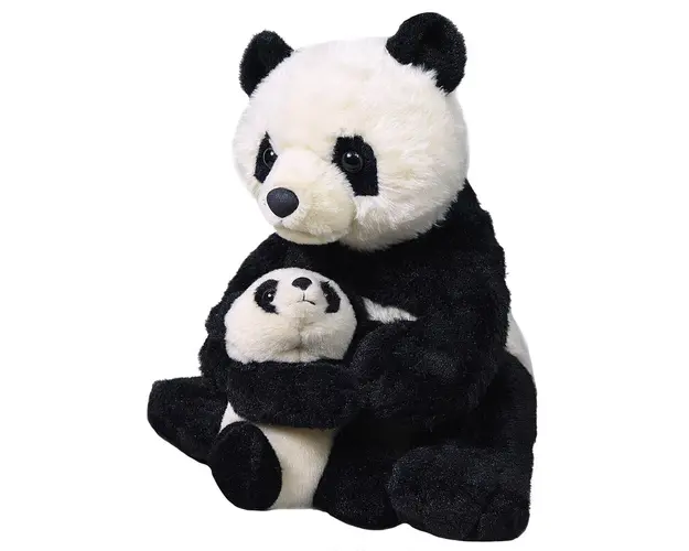 WILD REPUBLIC - Jucarie din plus Urs panda , Mama si puiul