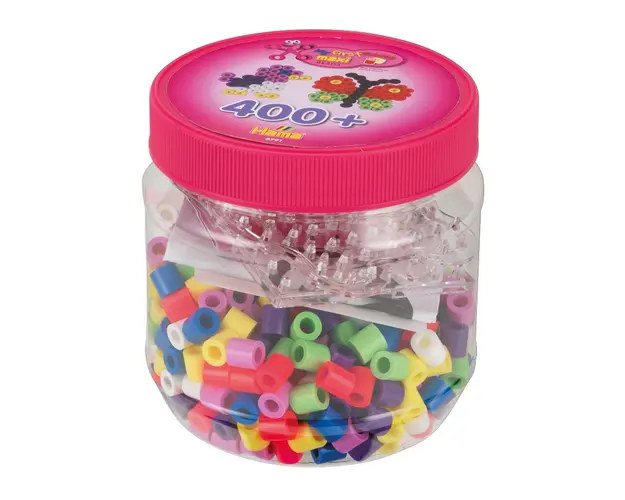 Margele de calcat HAMA MAXI 400 buc si 2 plansete MAXI FETE