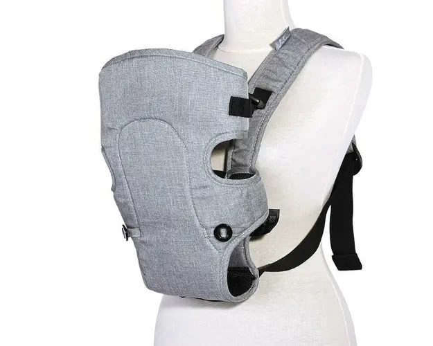 Marsupiu Between, pana la 9 Kg, 2 pozitii, Grey & Black