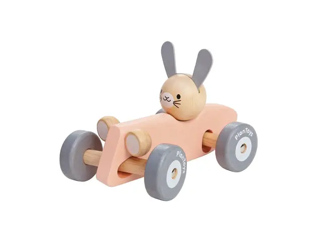 Masina de curse iepuras, culoare pastel