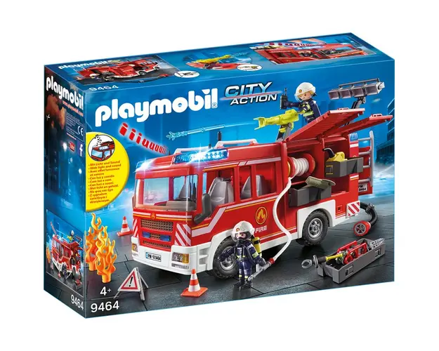 Playmobil - Masina De Pompieri Cu Furtun