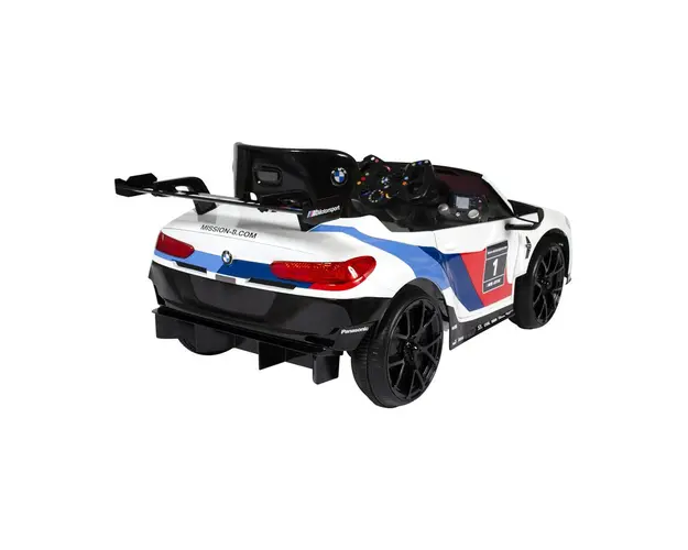 Masina electrica copii BMW M8 GTE Racing, 12V, cu telecomanda pentru parinti