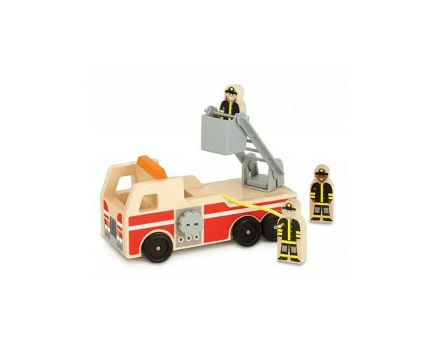 Melissa & Doug - Masina de pompieri din Lemn