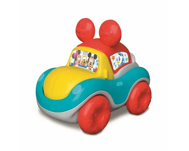 Set de construit, Clementoni, Masinuta Disney, 4 piese, 12 luni+, Multicolor