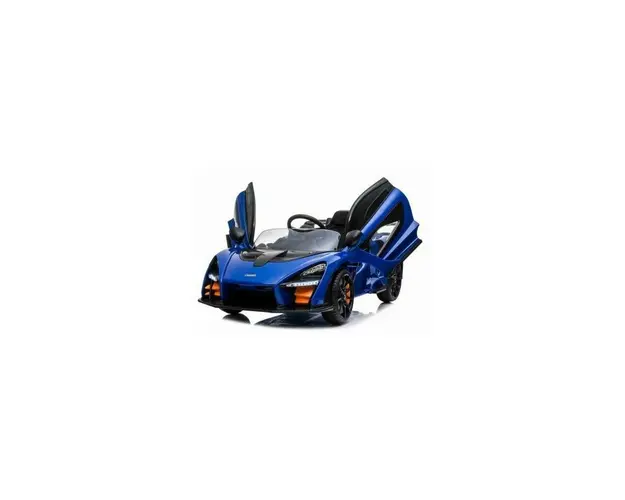 Masinuta electrica pentru copii, McLaren Senna albastra, cu telecomanda, 2 motoare, greutate maxima 30 kg, 5350