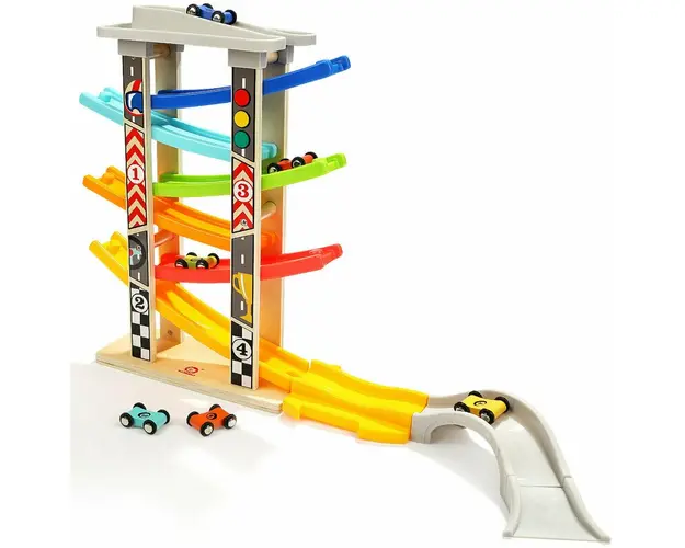 Mega rampa cu masinute de curse