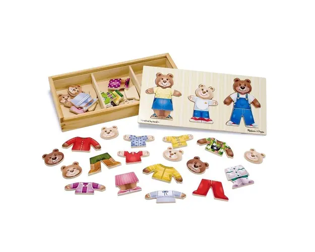 Melissa & Doug - Set De Joaca Imbraca Familia De Ursuleti