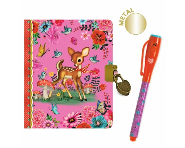 Micul Jurnal secret cu pix magic Fiona, Djeco