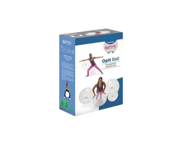 Minge fizioterapie transparenta Opti Ball, de 75 cm
