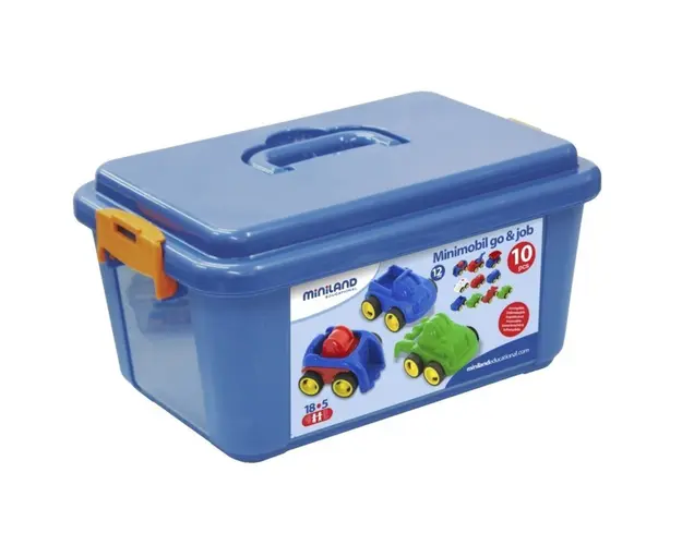 Miniland - Minimobil 12 cm Set 10 masinute