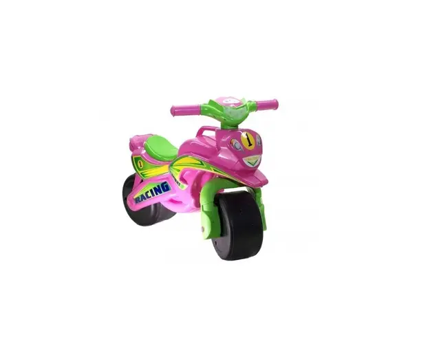 Motocicleta de impins MyKids Racing 0139/3 Roz/Verde