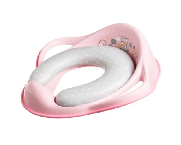 Reductor wc moale copii MyKids Zebra Roz-Roz