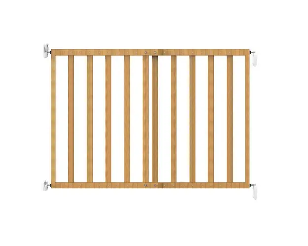 Poarta de siguranta extensibila Noma, 64  100 cm, lemn natur, N93729
